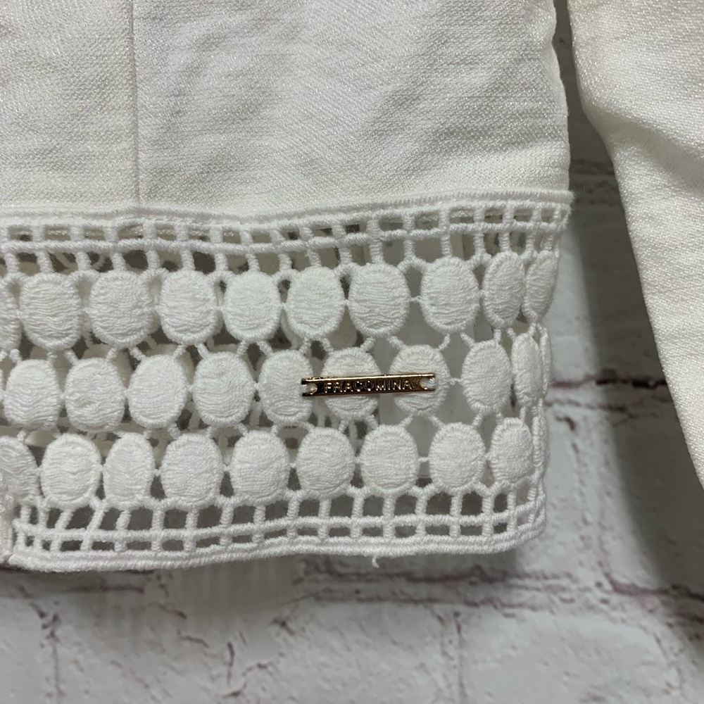 NEW Francomina White Lace Crop Jacket Size XS - Picture 3 of 8